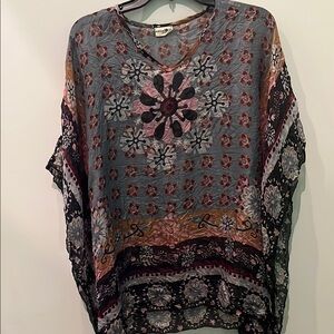 NATURAL LIFE Multicolor Floral Tunic Top